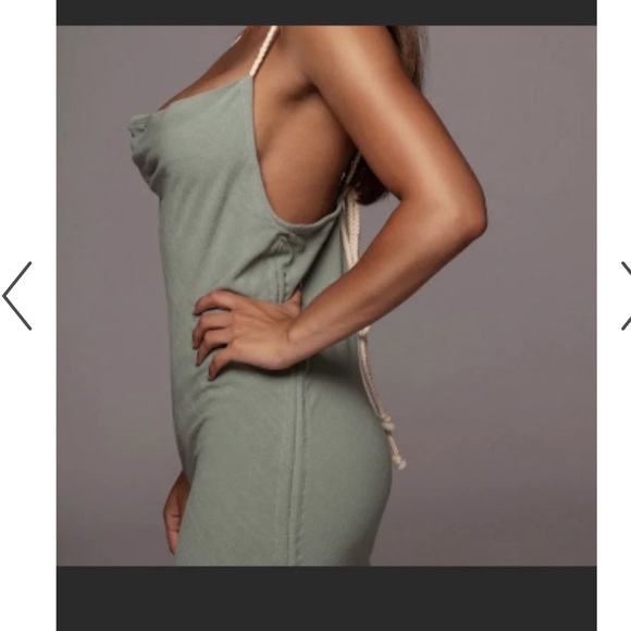 NEW JLUXLABEL BAHARI RUCHED LINEN DRESS - M - Picture 3 of 6